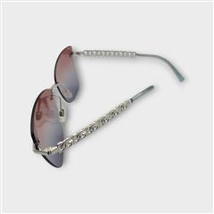 Dolce Gabbana Sunglasses DG2289 05/0Q Silver Pink/Blue Gradient